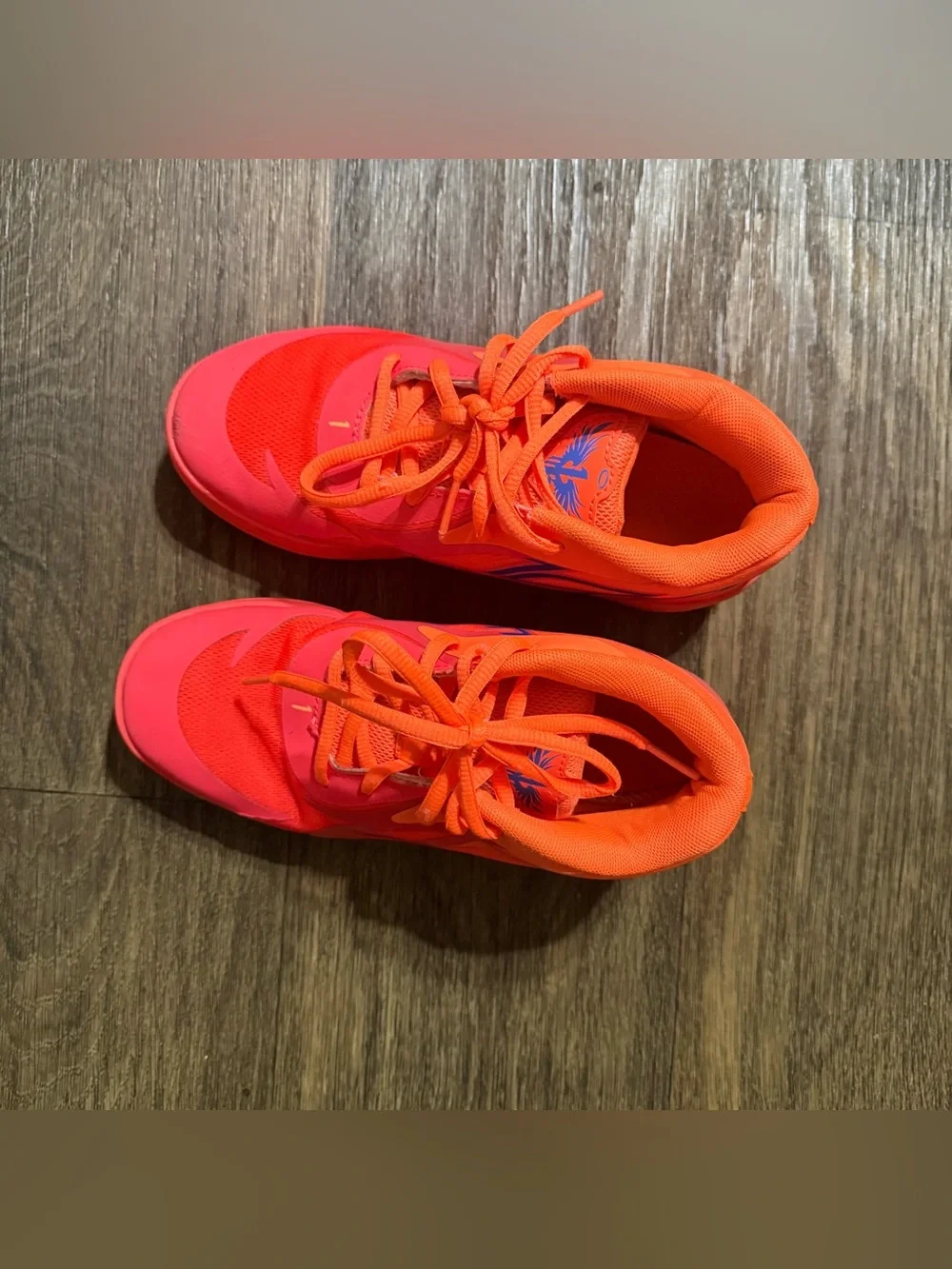 Puma MB.01 LaMelo Ball Kids Bright Orange Athletic Sneakers Size 3Y